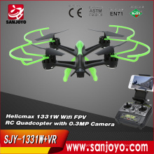 SJY-1331W Sky Drone Câmera 4CH 2.4G 2MP WIFI Transmissão em tempo real Um modelo de avião de retorno de chave Brinquedos Aviões RC